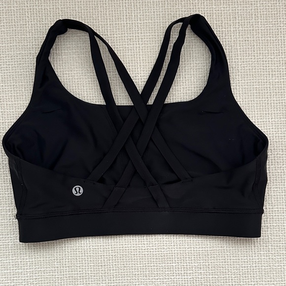 Lululemon Black Strappy Sports Bra - Picture 2 of 2